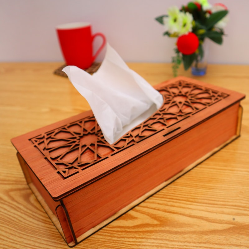 Laser Cut Decorative Tissue Box 2mm SVG DXF CDR AI PDF Free Download