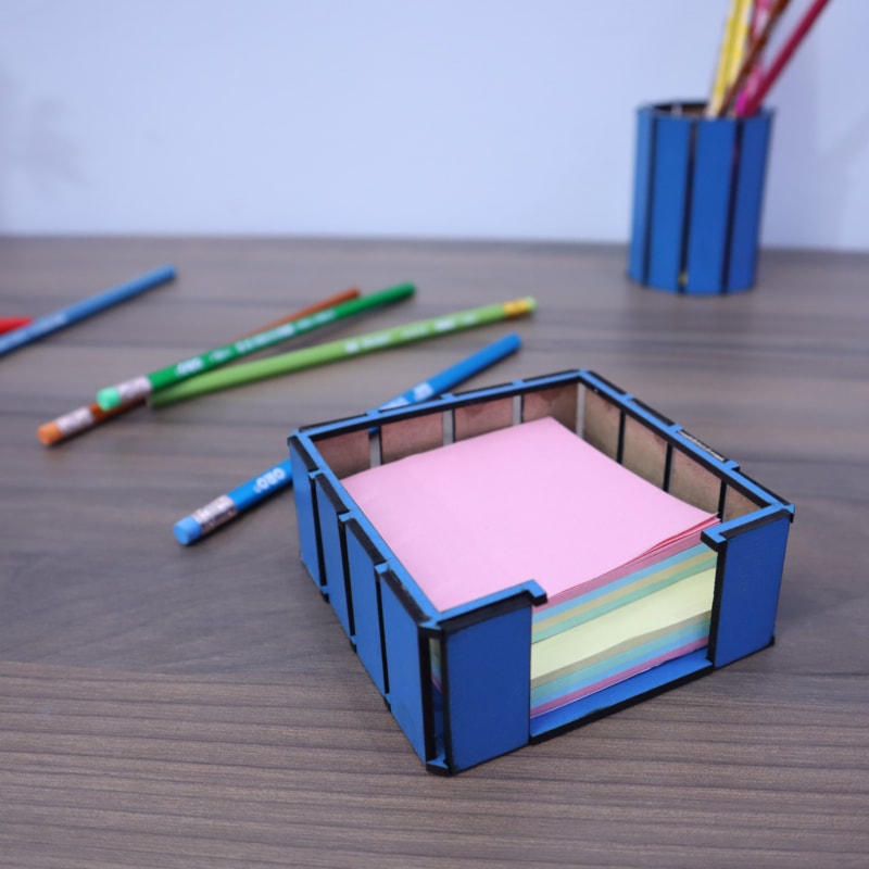 Laser Cut Sticky Note Holder DXF File Free Download 3axis.co