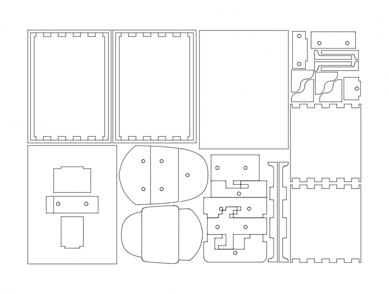 Simple Shield Box dxf File Free Download 3axis.co