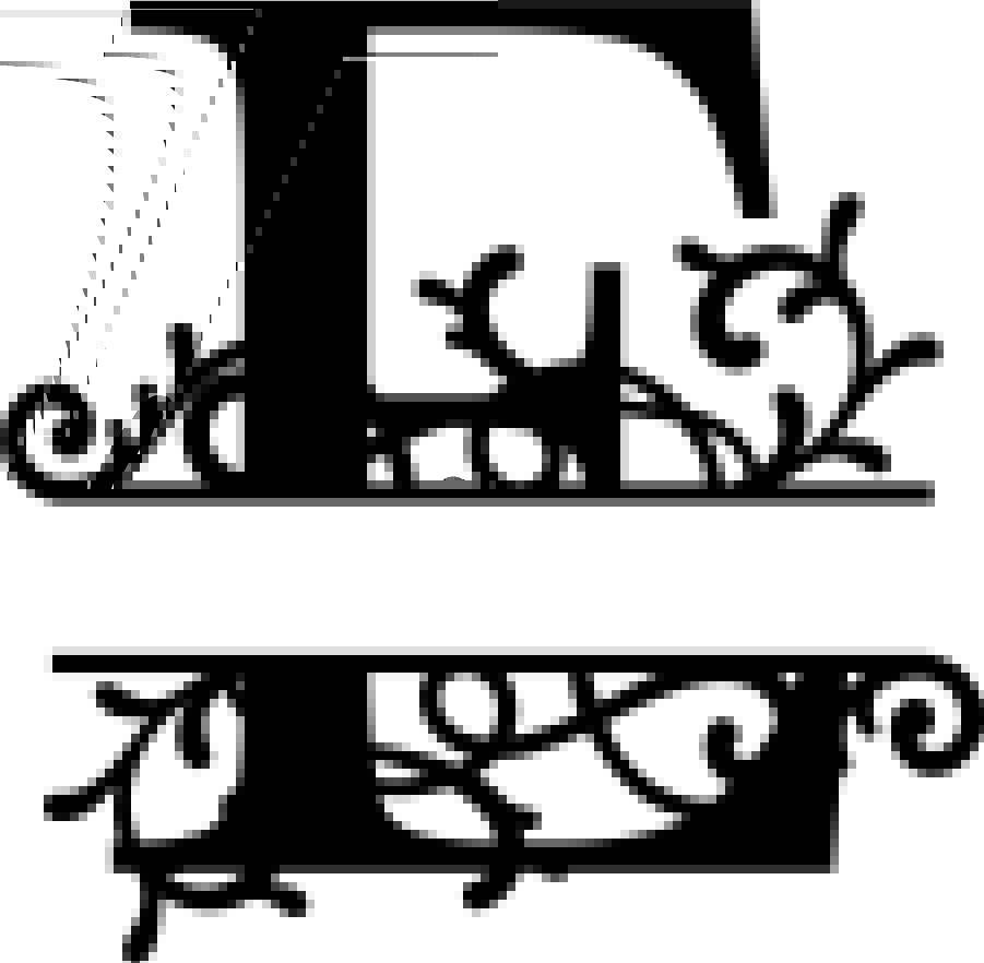 Flourished Split Monogram E Letter (.eps) Free Vector Download 3axis.co