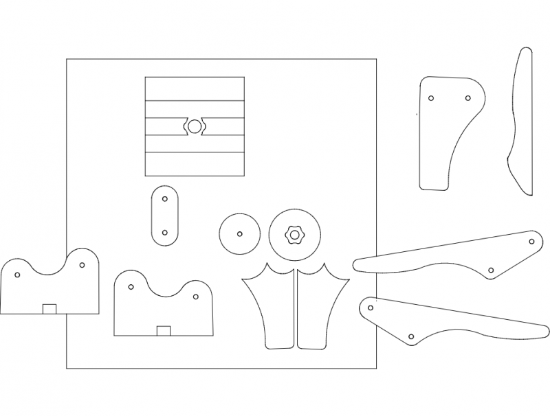 Toggle Clamps dxf File Free Download 3axis.co