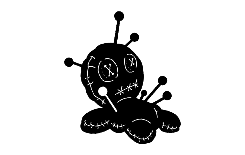 Voodoo Doll dxf File Free Download 3axis.co