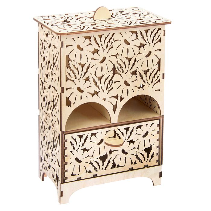 Laser Cut Wooden Tea Box Template Free Vector cdr Download 3axis.co