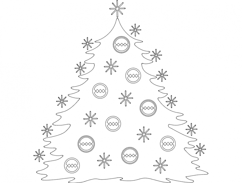 Festive Stuff Christmas Tree dxf File Free Download 3axis.co