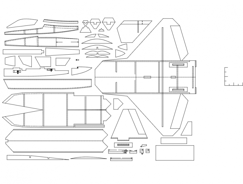 F22 3D Puzzle dxf File Free Download 3axis.co