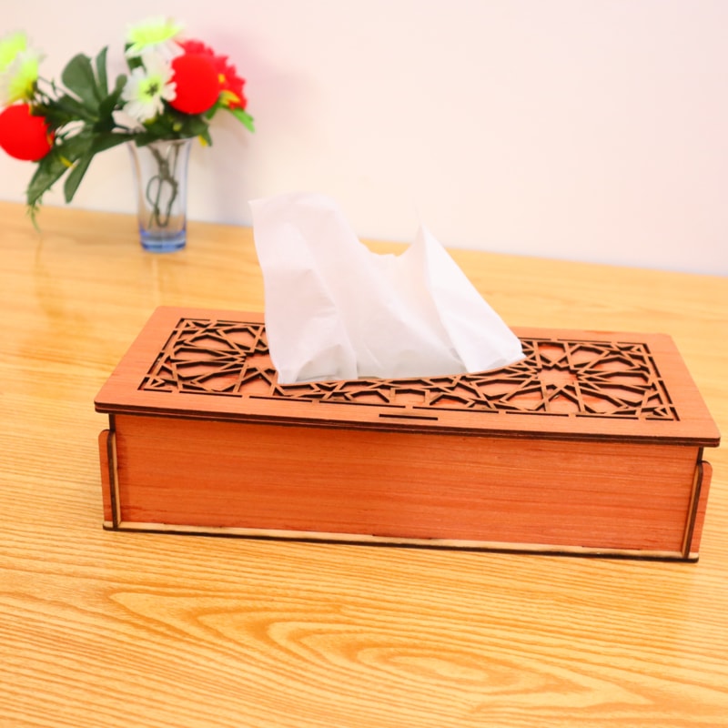 Laser Cut Tissue Box Holder 2mm DXF File Free Download 3axis.co