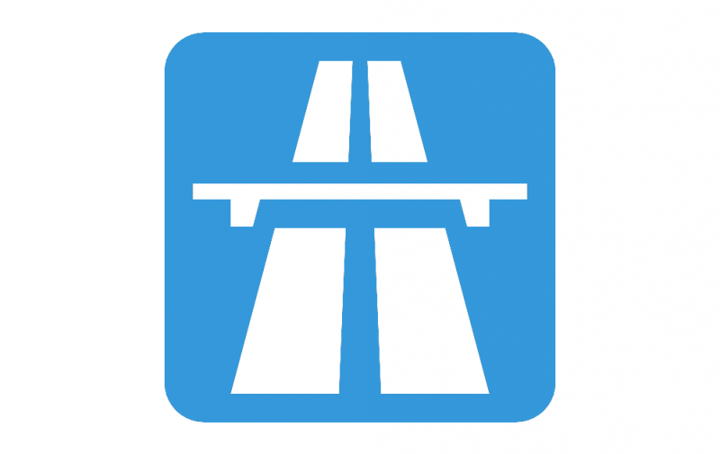 Road sign Motorway or Expressway dxf File Free Download 3axis.co