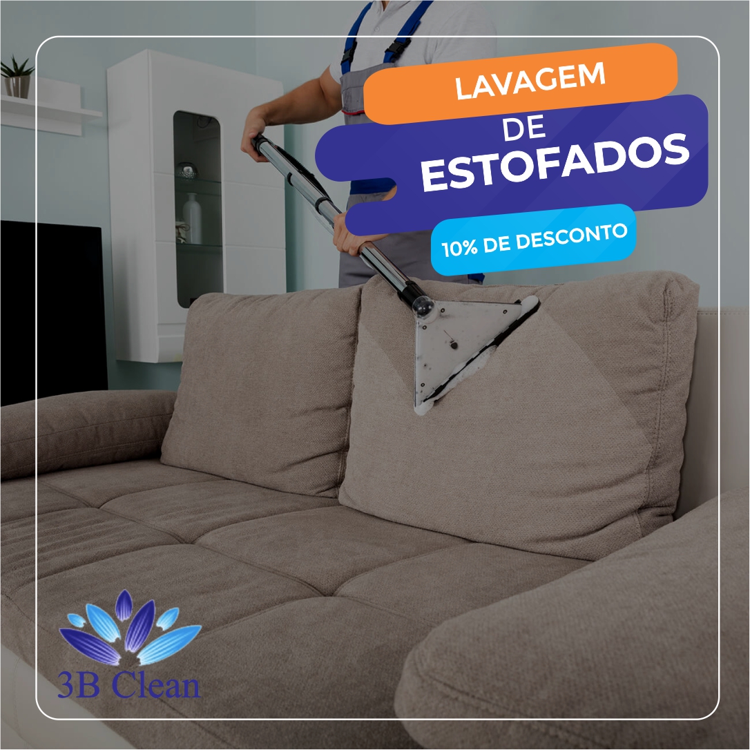 Lavagem de Sofá a Seco 3B CLEAN
