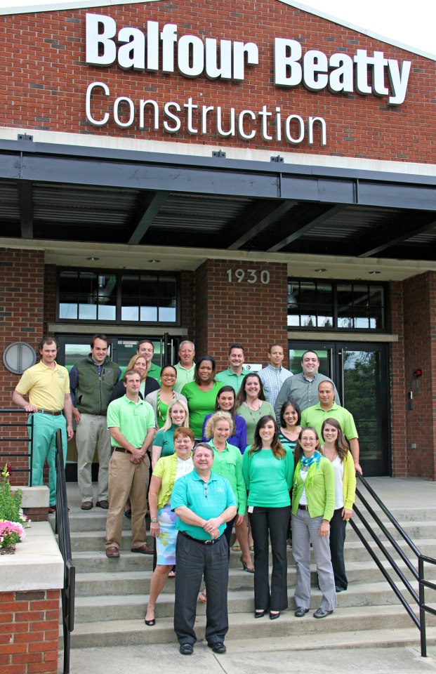 Employees at Balfour Beatty Construction participate in...