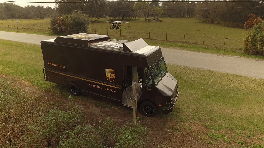UPS Tests Residential Delivery Via Drone Launched From Atop Package Car Justmeans