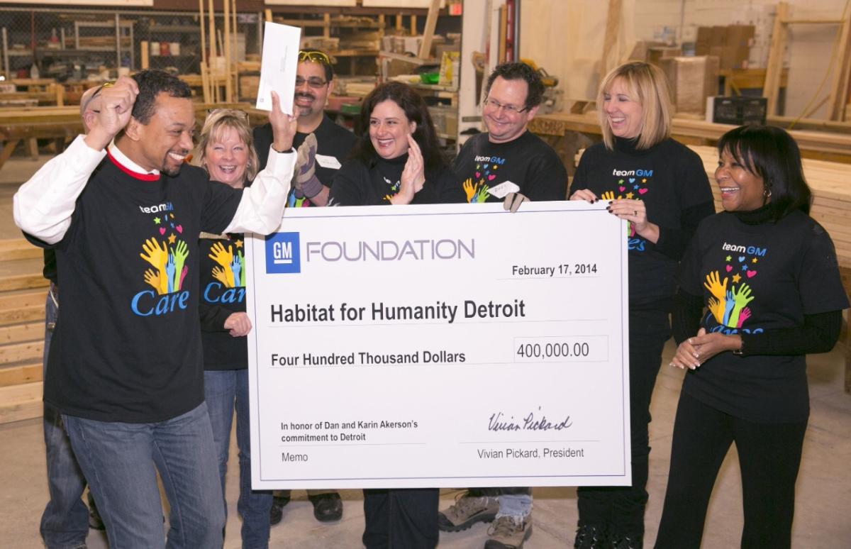 GM Foundation Donates 1 Million to Detroit Charities in Honor of