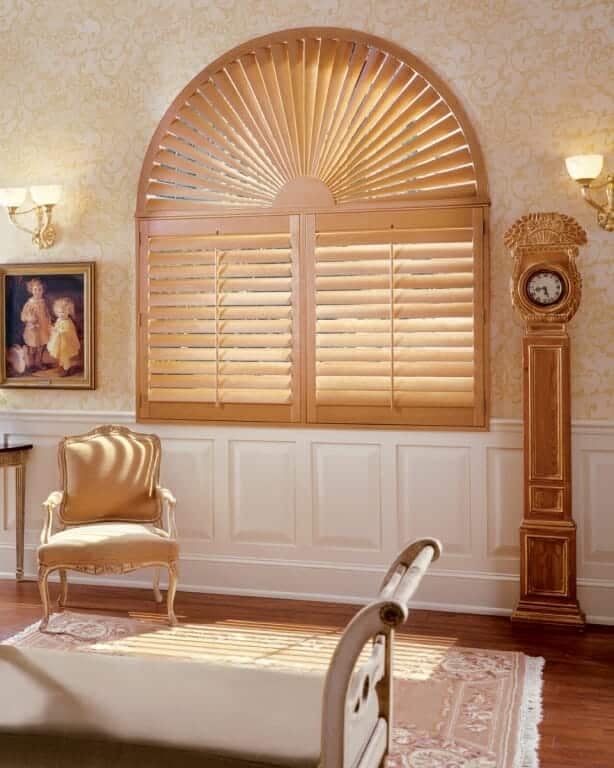 Custom Arched Shutters Plantation Shutters for Arched Windows