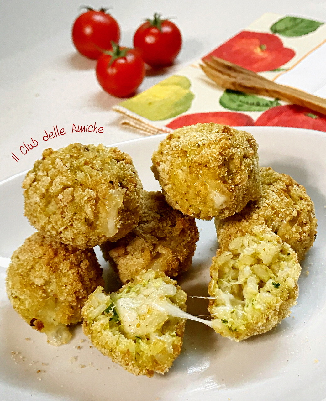 Polpette di riso al forno con cuore filante 3 Blogger per caso