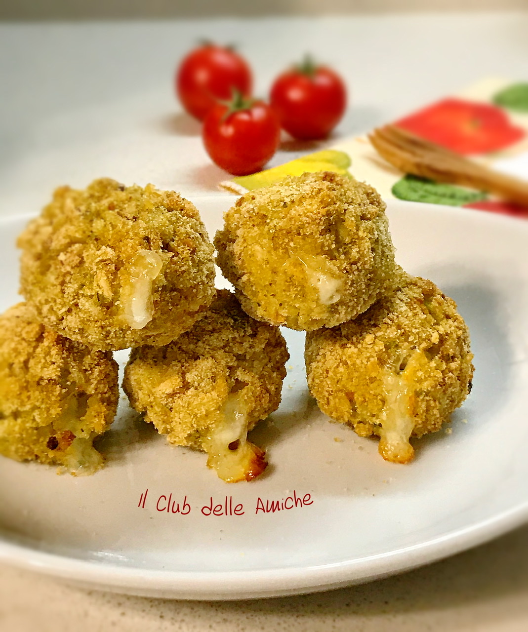 Polpette di riso al forno con cuore filante 3 Blogger per caso