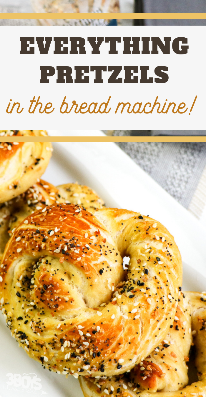 Simple Bread Machine Everything Pretzels