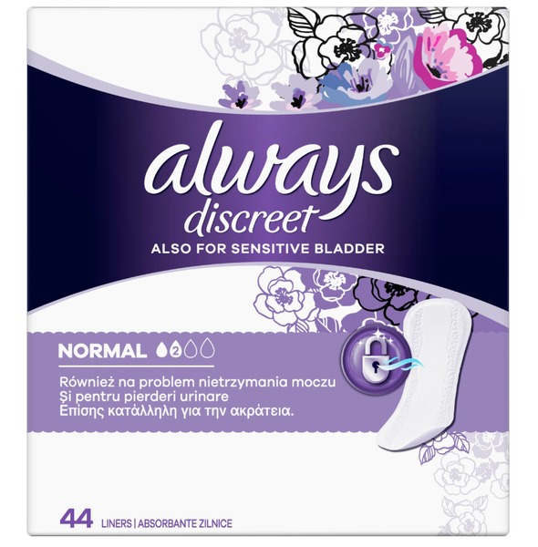 ALWAYS DISCREET LINERS (44) NORMAL 3C Distribution