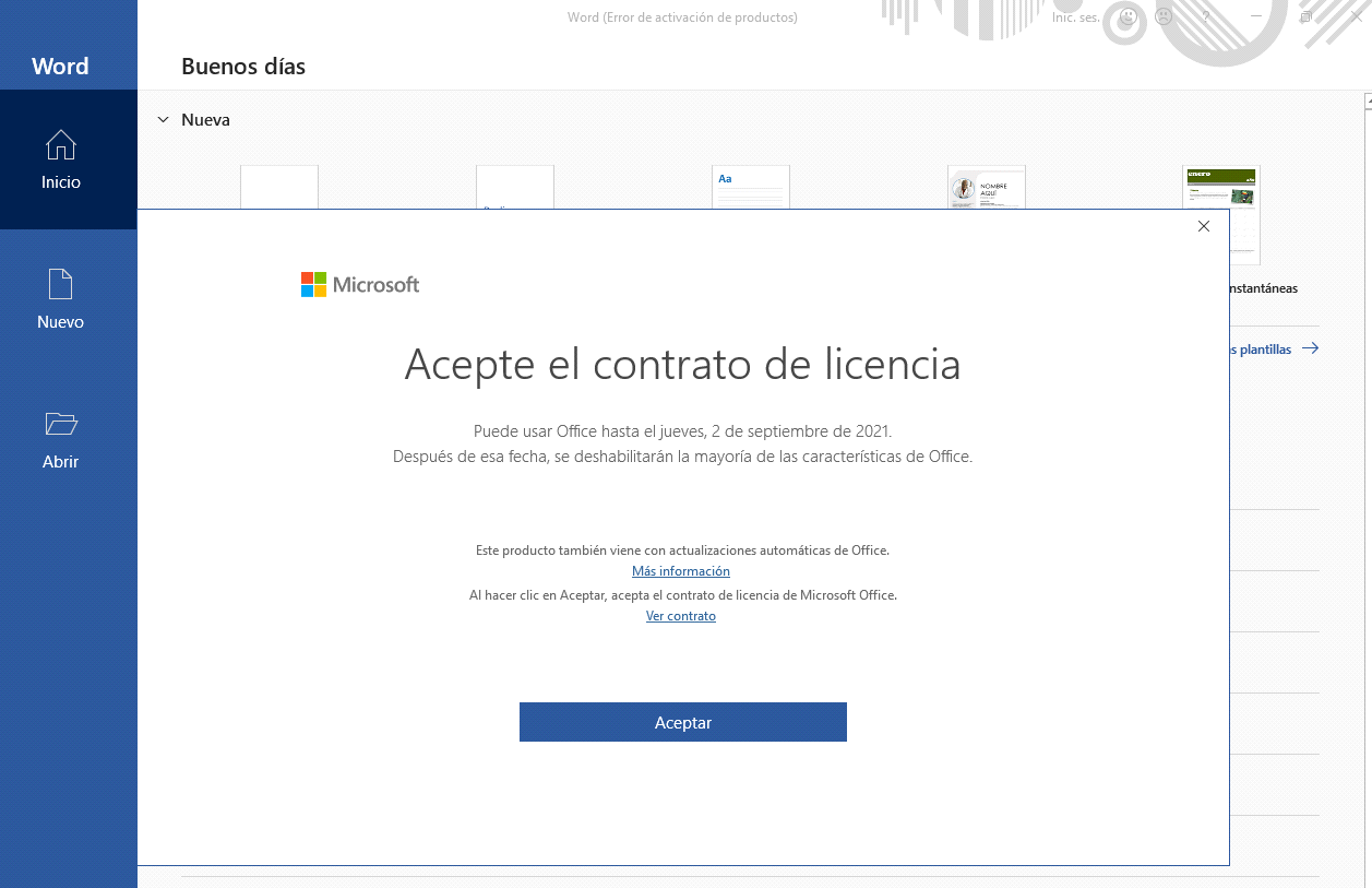 Descargar, instalar y activar Office 365