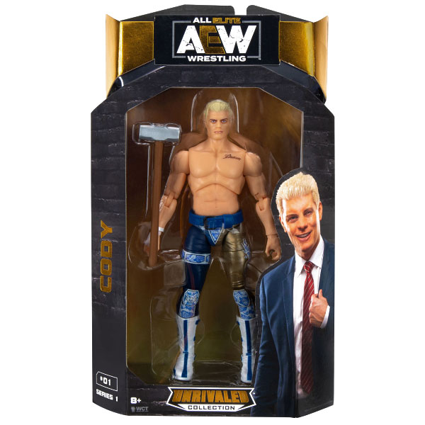AEW Unrivaled Series 1 Cody Rhodes Action Figure 3 Count