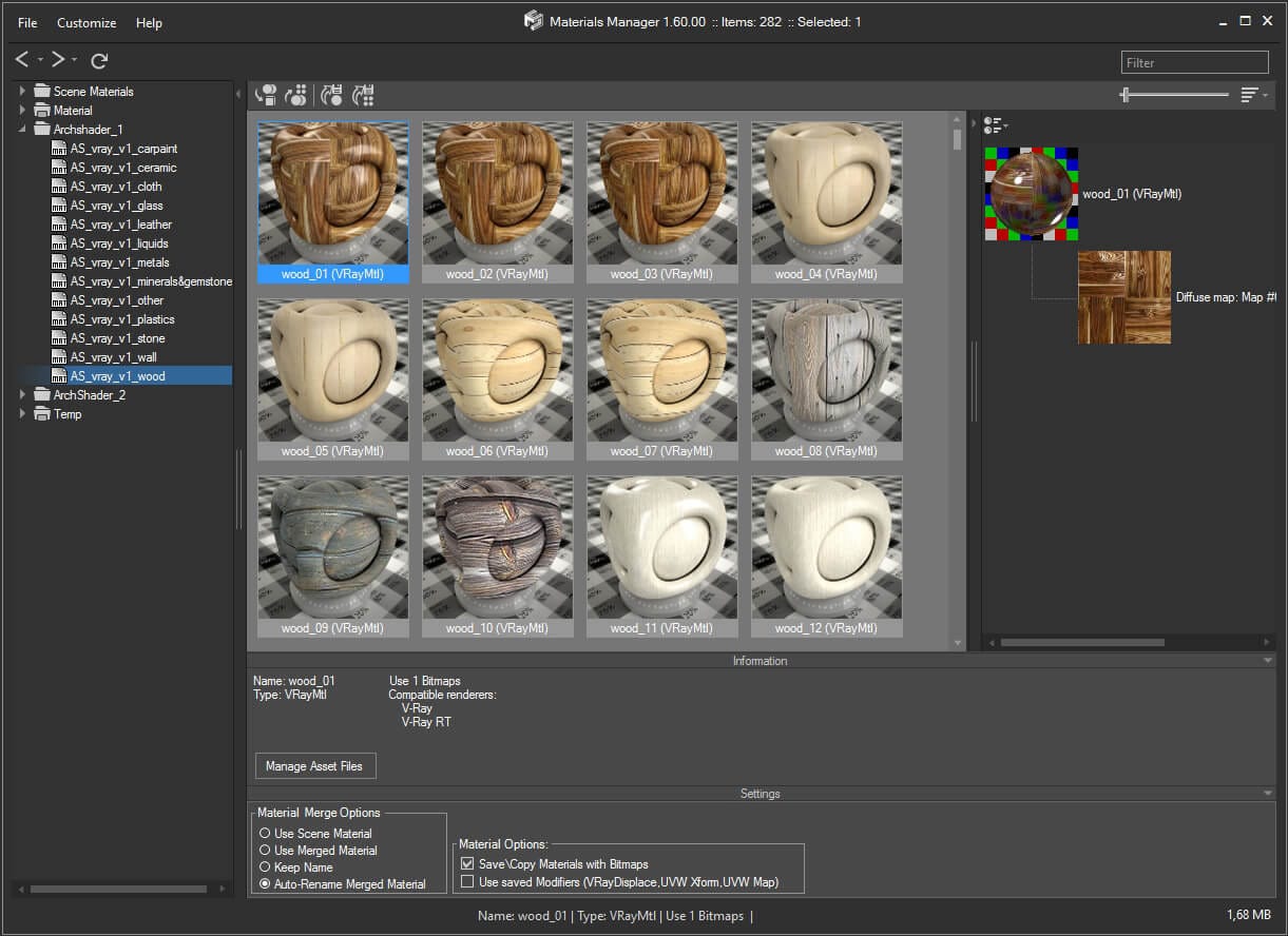 Materials Manager Update History New version of Material Libraries Browser Kstudio 3ds Max