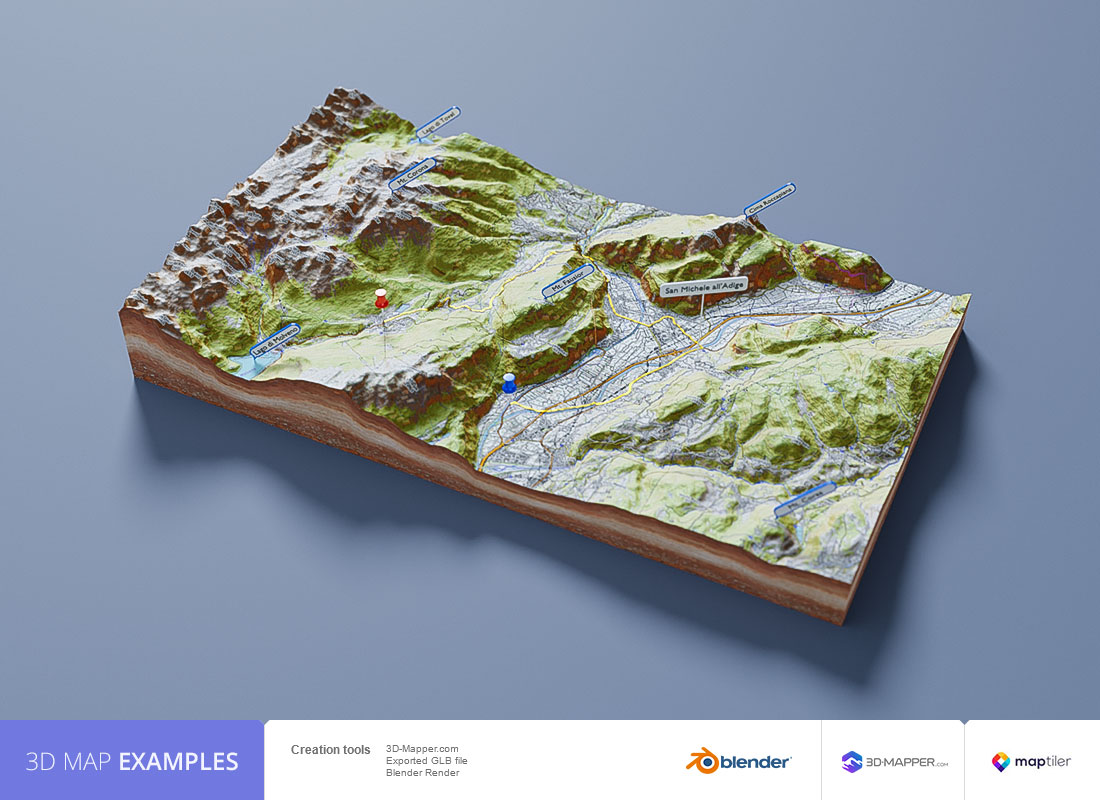 Free Blender addon 3D map Create Custom 3D Maps Online