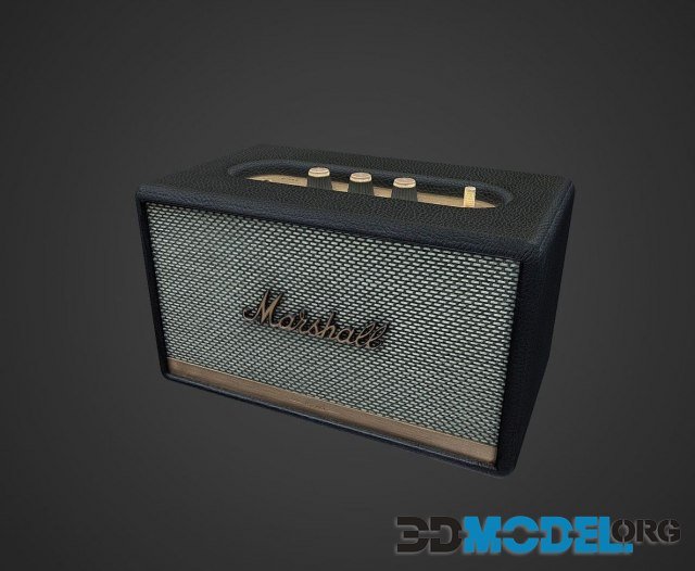 3D Model Speaker Marshall PBR