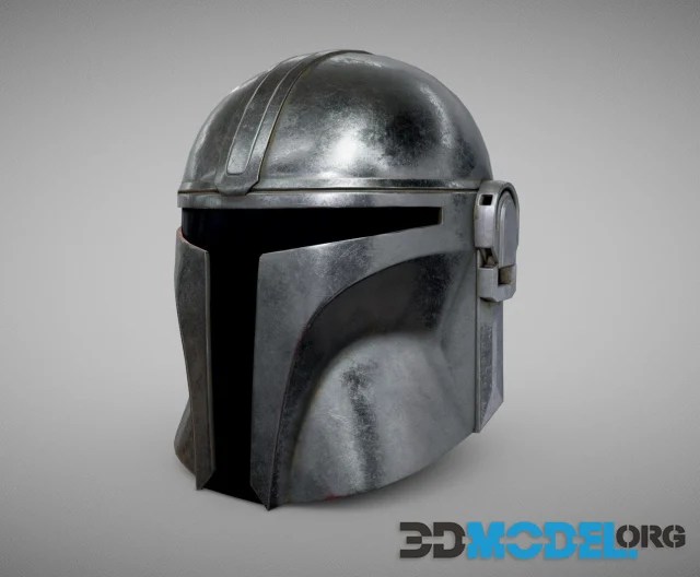 3D Model Mandalorian Helmet PBR