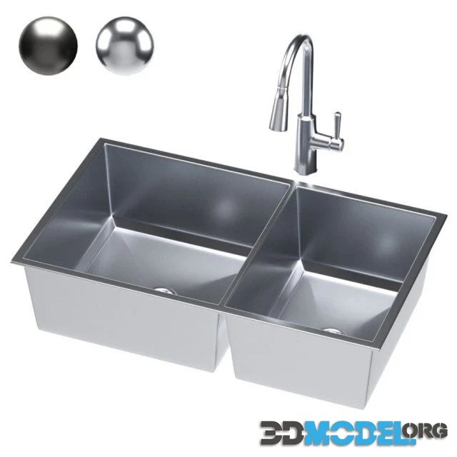 3D Model Moen Sink 05