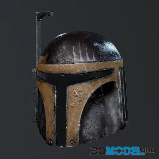3D Model Mandalorian Helmet (PBR)