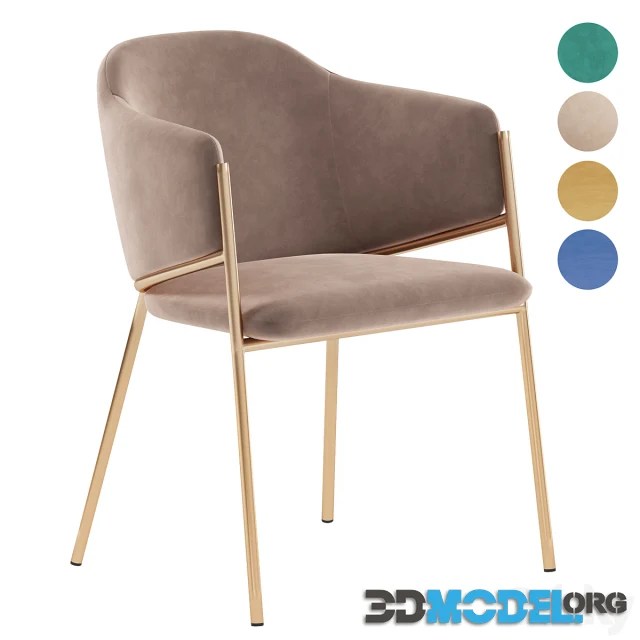 3D Model Dill dining chair
