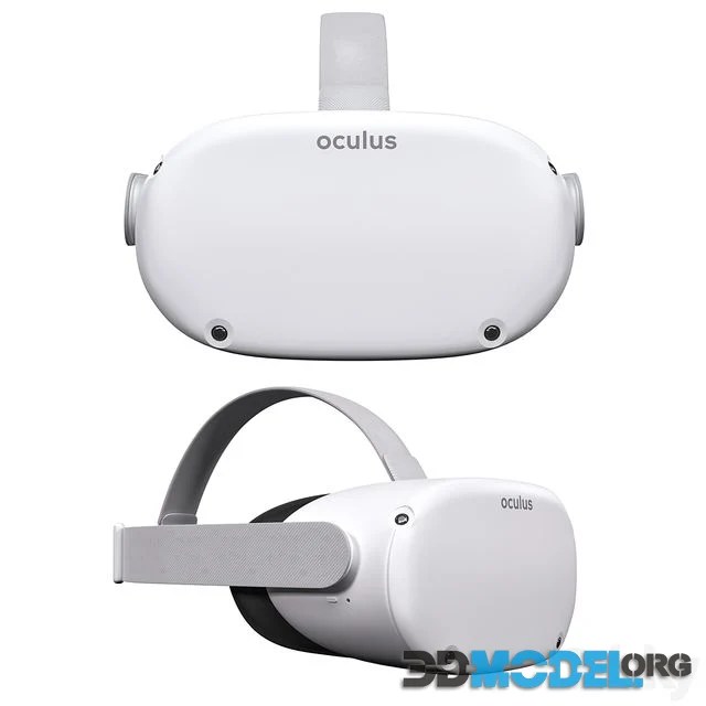 3D Model Oculus Quest 2 glasses