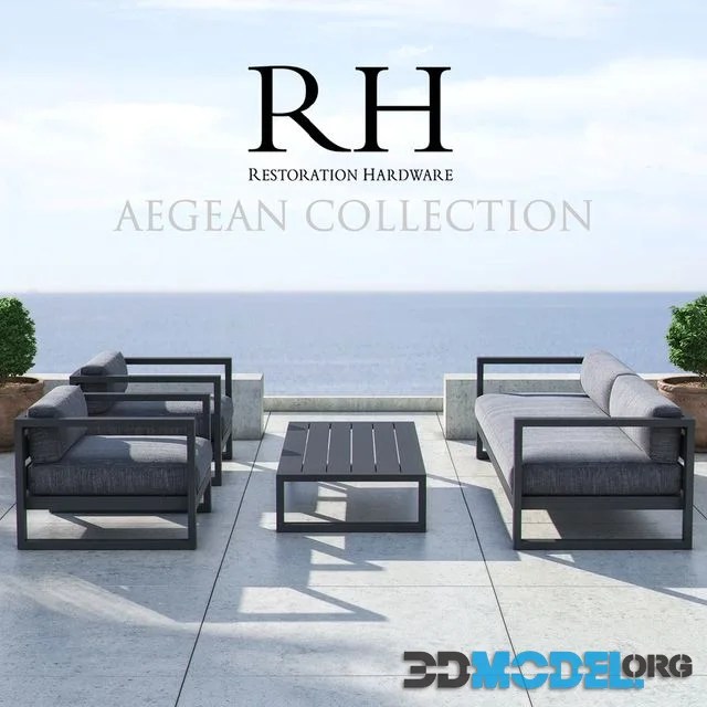 3D Model Restoration Hardware Aegean Collection