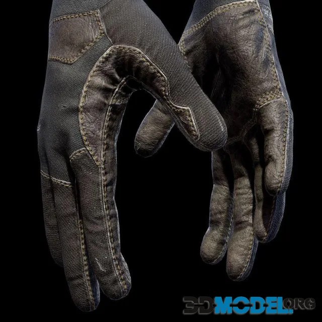 3D Model Glove gta san andreas gloves (PBR)