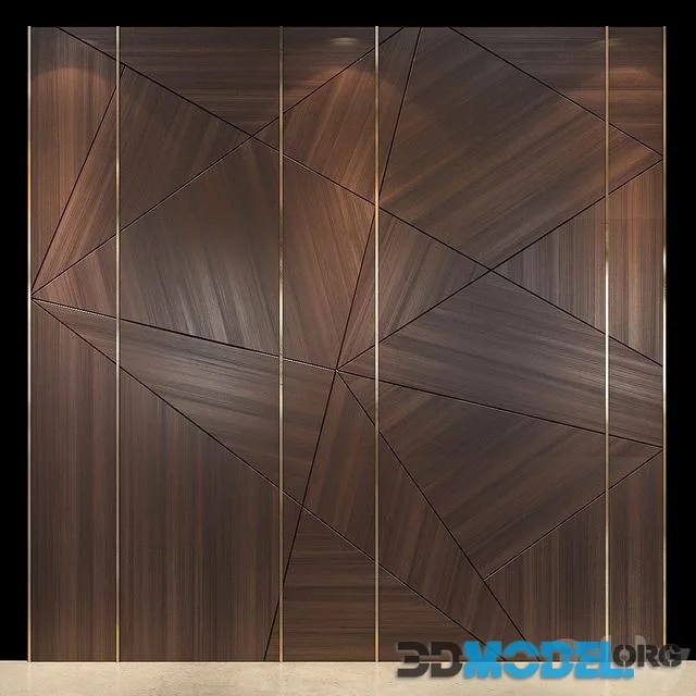 3D Model Wall Panel 48