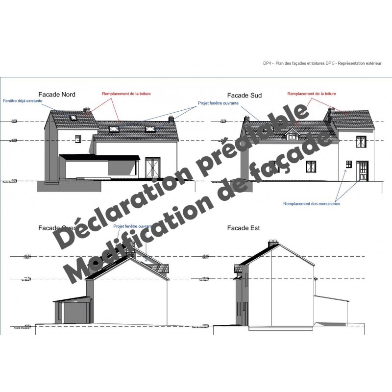 Pièce DP2 plan de masse déclaration préalable 3dplan