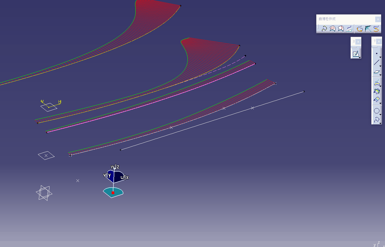 CATIA V5 3D曲線とスプライン曲線│3D楽