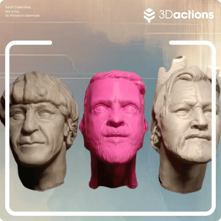 3D print bust of yourself friends & family. See 3D bust here!