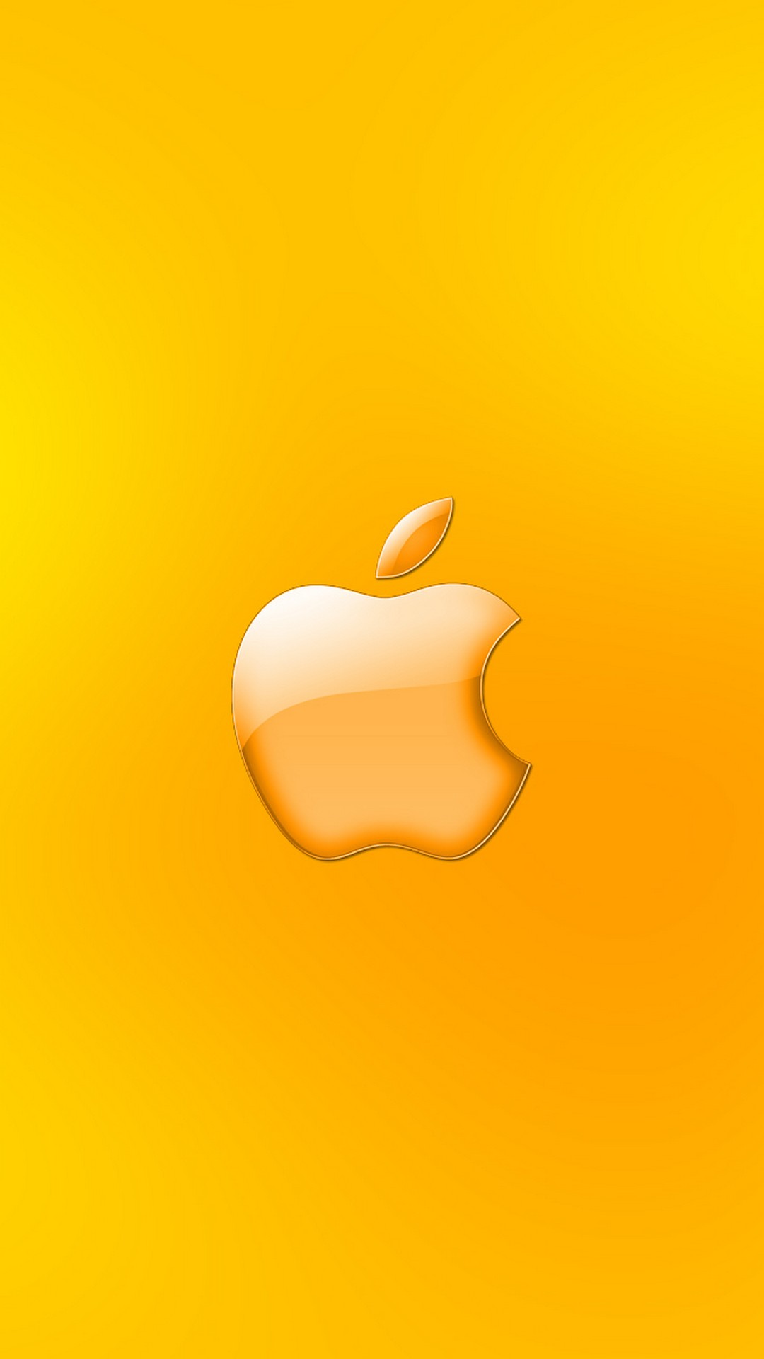 Gold Apple Logo Wallpaper