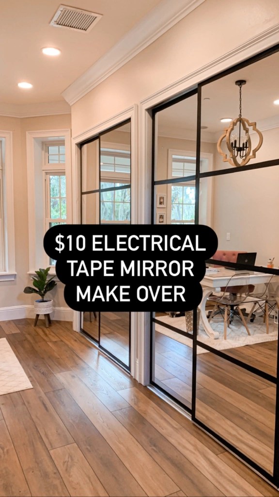 10 Tape Mirror Hack 3 Daughters DIY