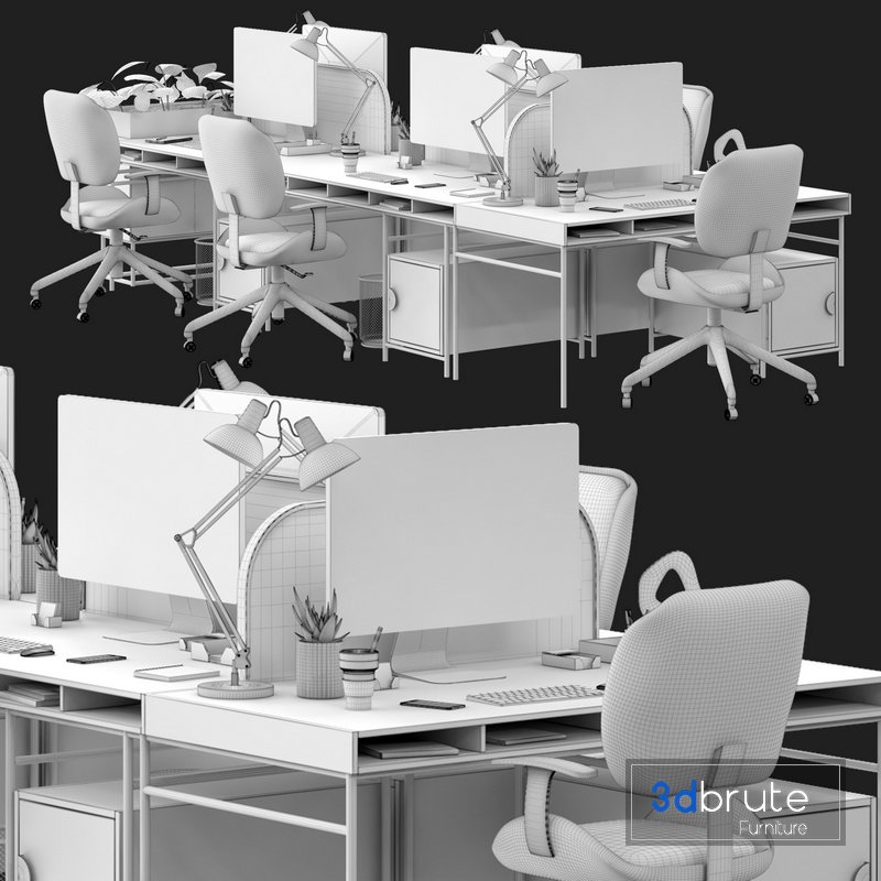 office_furniture_02 3d model Buy Download 3dbrute