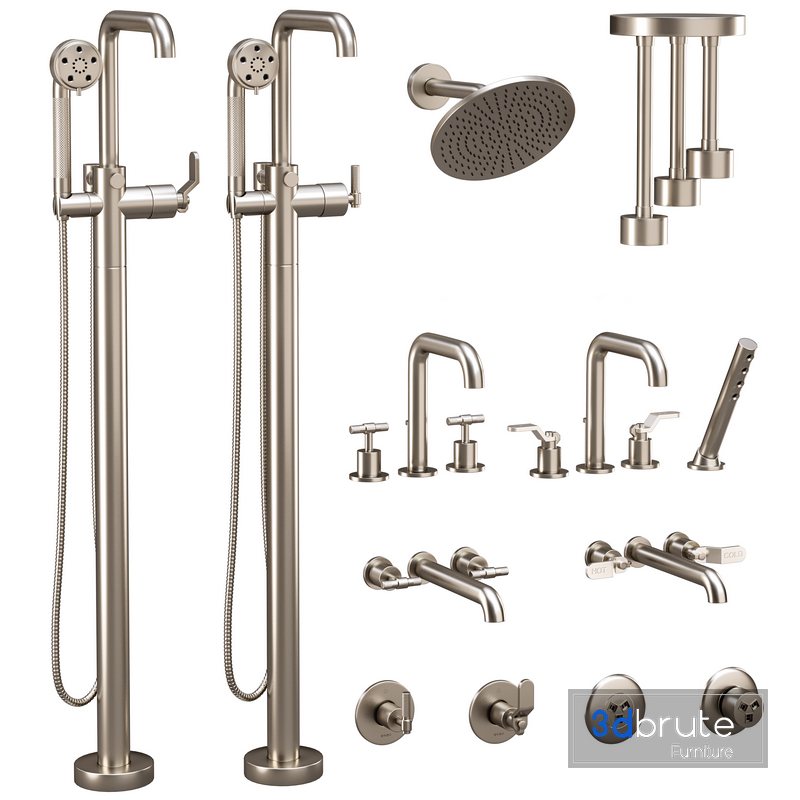 brizo_bathroom_litze_faucet_set 3d model Buy Download 3dbrute