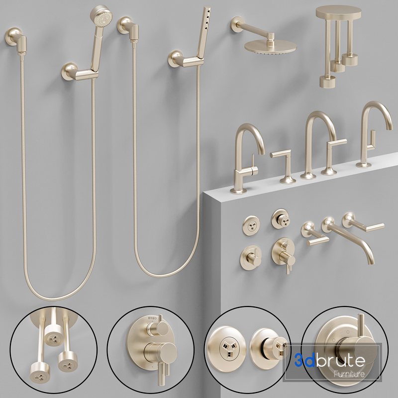 brizo_bathroom_odin_faucet_set 3d model Buy Download 3dbrute