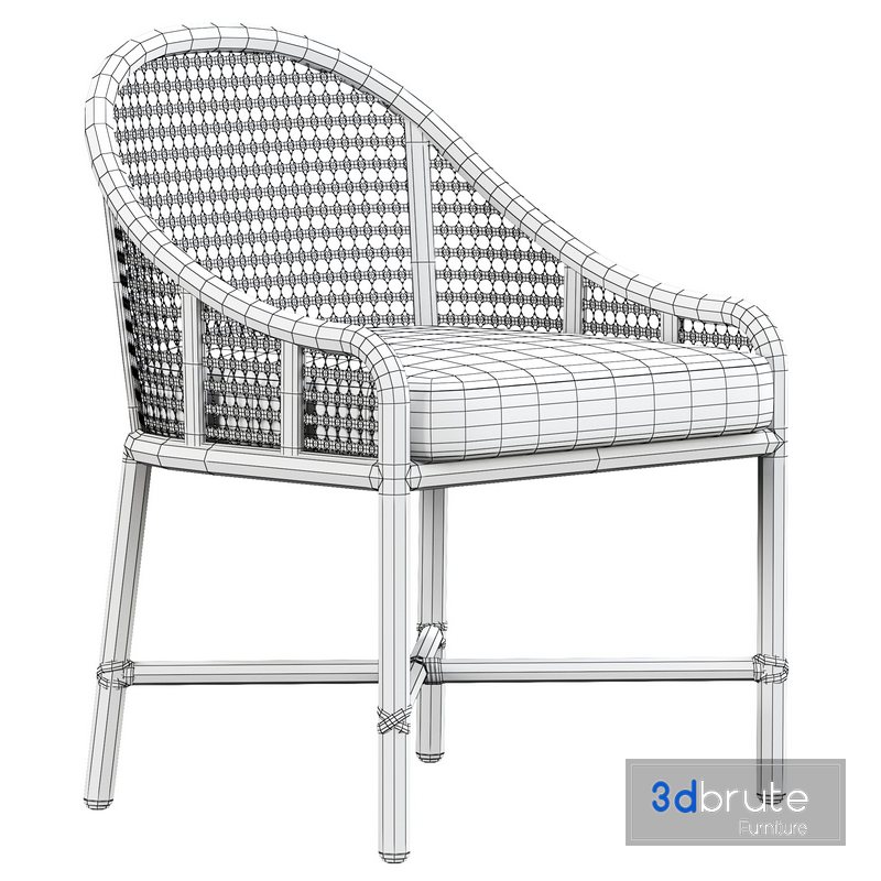 Barrel Chair 3d model Buy Download 3dbrute