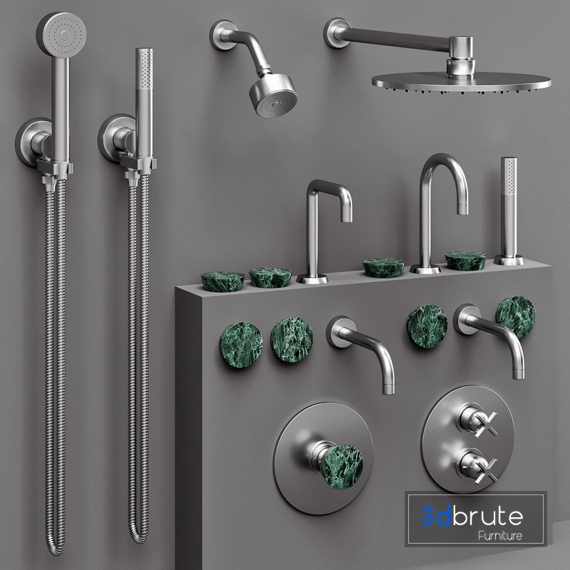 The watermark collection ZEN bathroom faucet set 3d model Buy Download