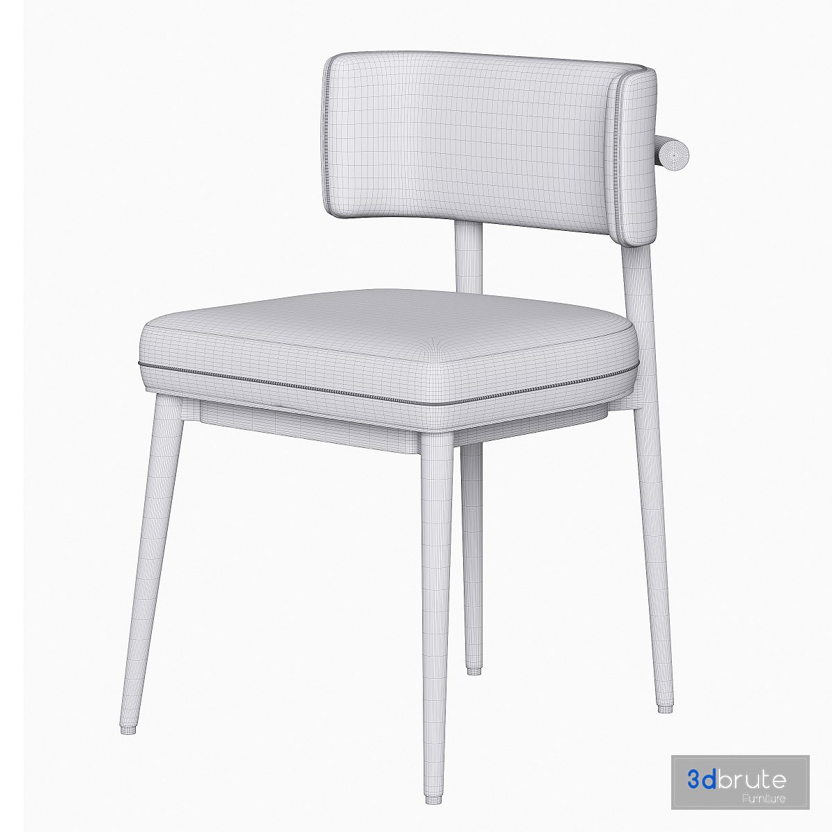 Frank Dining Chair 3d model Buy Download 3dbrute