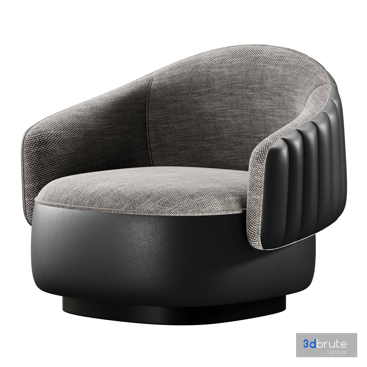 TWIBE Swivel armchair 3d model Buy Download 3dbrute