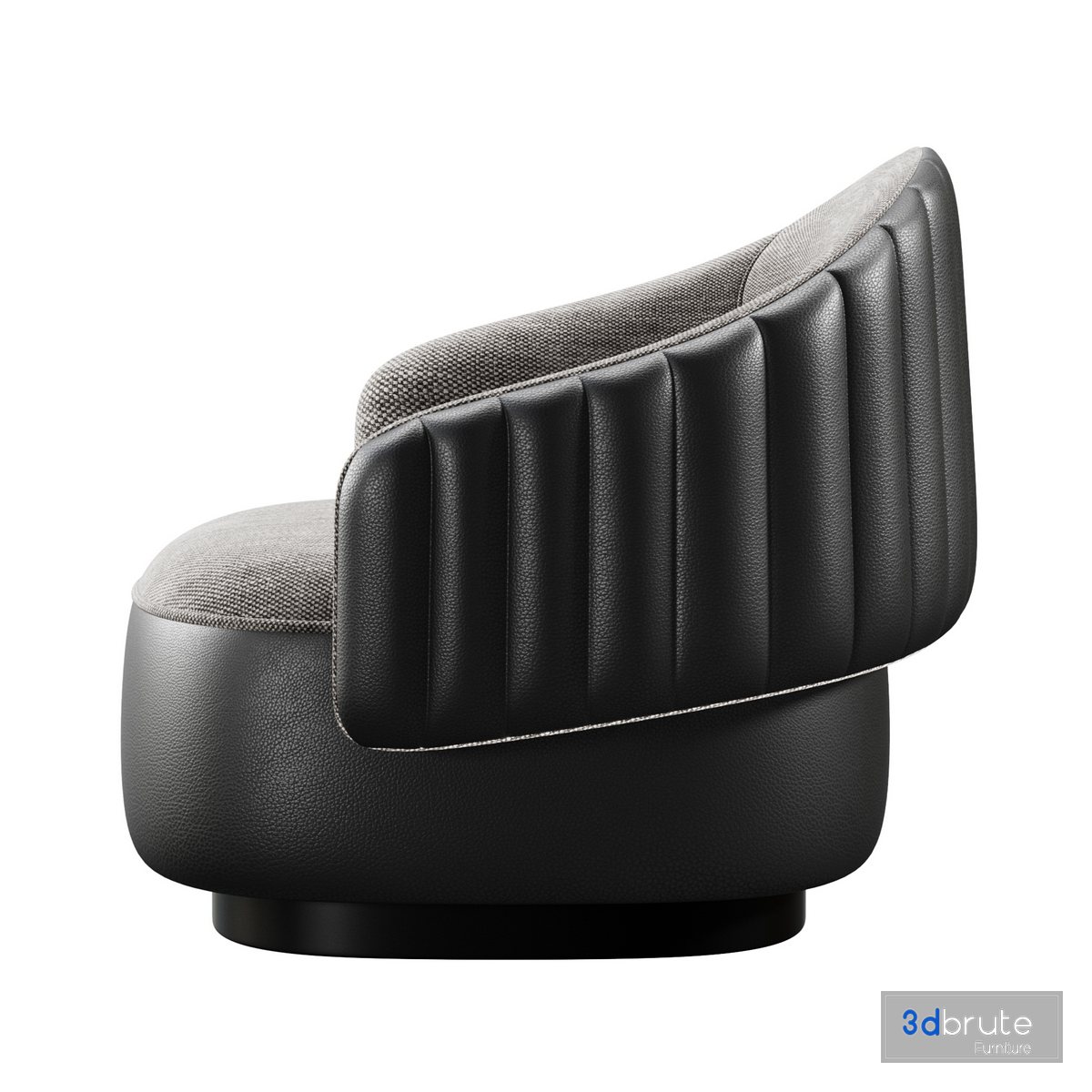 TWIBE Swivel armchair 3d model Buy Download 3dbrute