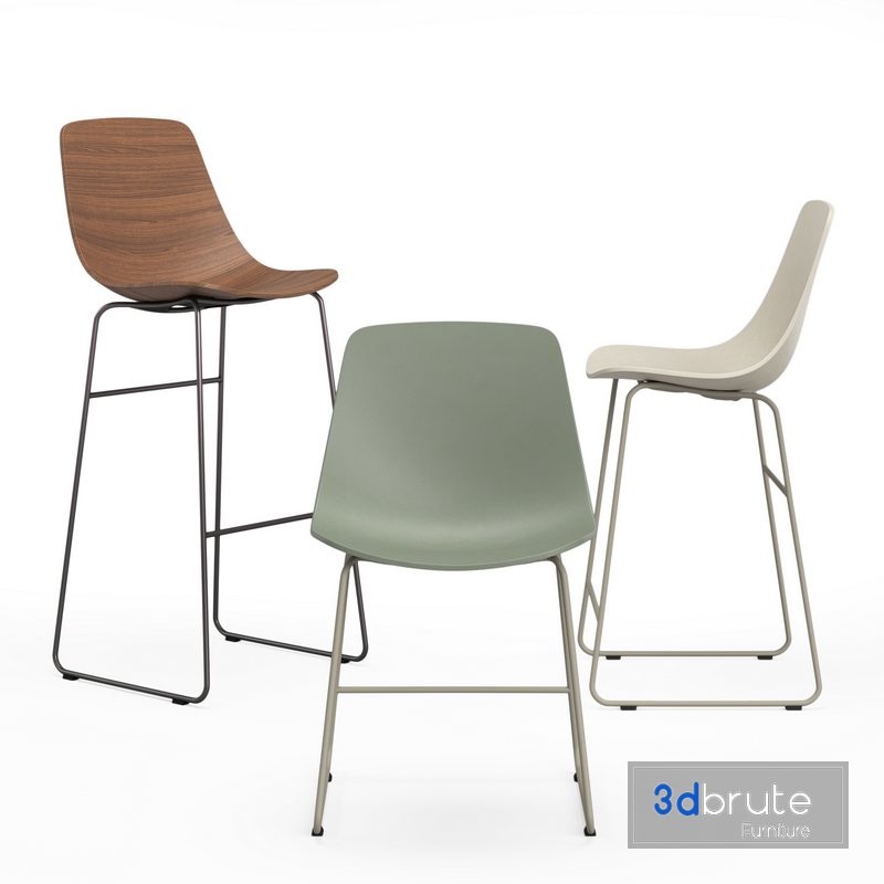Clean Cut Chair Swole 82in Dining Table 3d model Buy Download 3dbrute