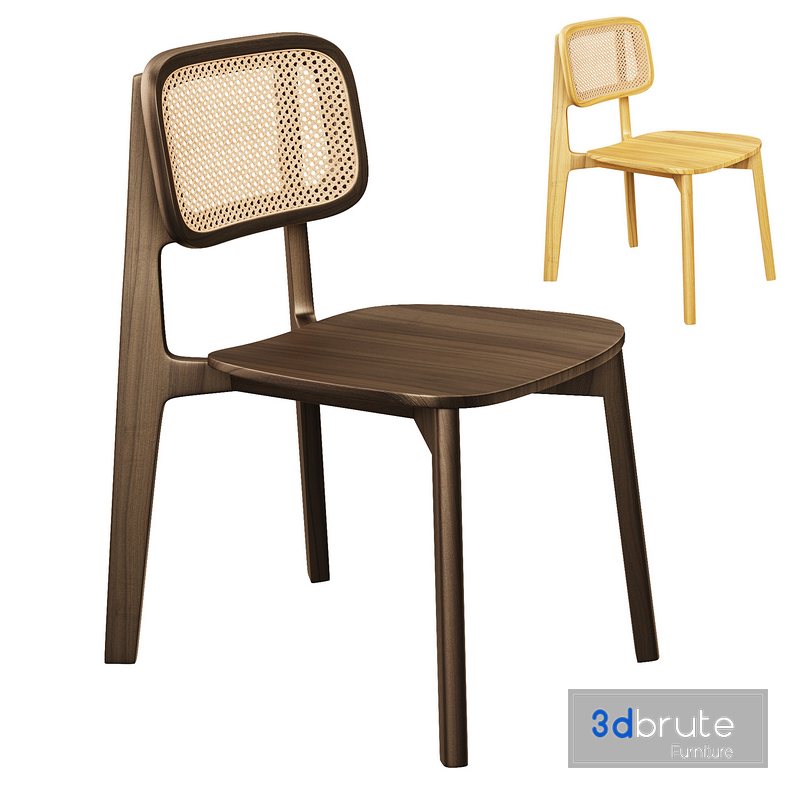 Cane Chair Dexter 3d model Buy Download 3dbrute
