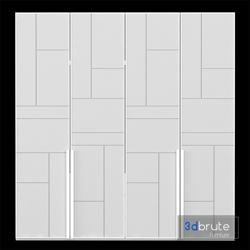 Wardrobe 023 3d model Buy Download 3dbrute