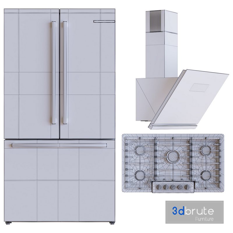 BOSCH Kitchen appliance collection 2 KFF96PIEP NGMP656UC DWK98PR60B